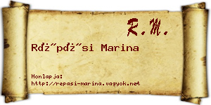 Répási Marina névjegykártya